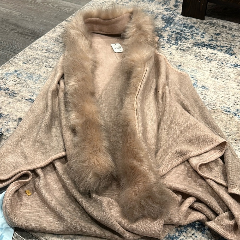 Faux fur vest